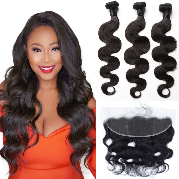 100% Human Virgin Hair Wave Lace Frontals Free Part Frontal Body Wave Supplier