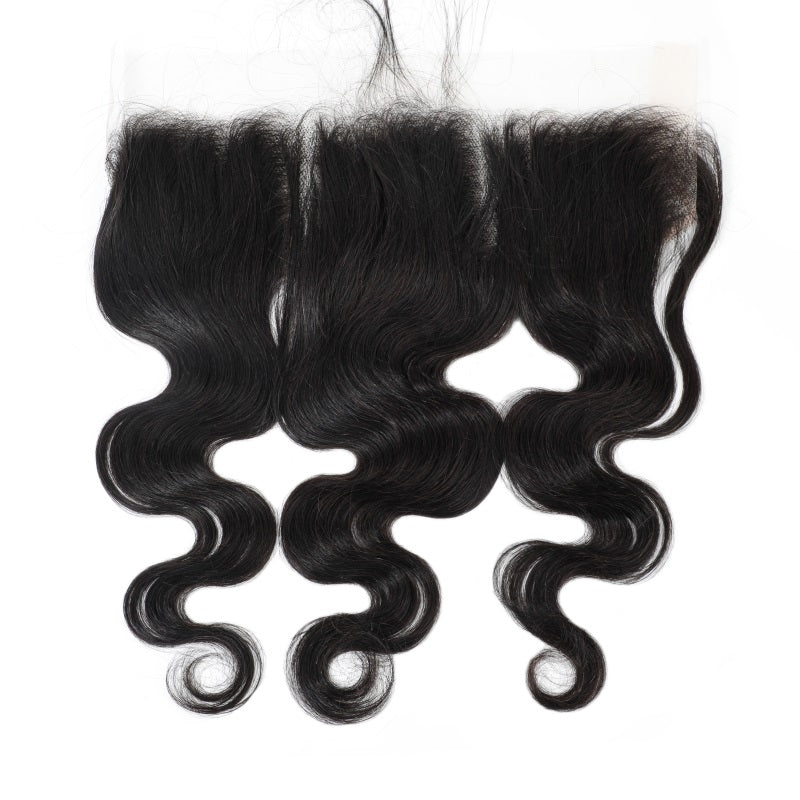 Peruvian Body Wave 3 Bundles With Lace Frontal 13x4 Free Part