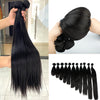 Justhairextension 10-30inch Unprocessed Straight Virgin Human Hair Bundles
