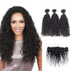 Wholesale Natural Hair Vendors Remy Bundle Hair With 13*4 Curly Frontal