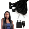 Best Selling Unprocessed Virgin Human Hair Closure Cuticle Aligned 3Bundles Straight Hair