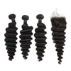 No Tangle No Shed Thin Swiss Transparent Deep Wave Lace Closure For Hair Salons