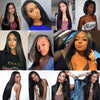 Top Quality Straight Hair 3 Bundles With Closure Natural Color Brazilian Virgin Hair