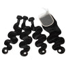 Hot Sale 100% Unprocessed Human Hair Natural Extension Brazilian 4*4 Body Wave Closure