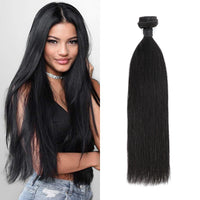 Brazilian Straight Human Hair Weave Bundle Deal Natural Black Remy Hair