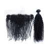 Best Selling Items Wholesale Peruvian Human Hair Virgin 13*4 Kinky Curly Lace  Frontal