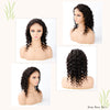 Natural Raw Unprocessed Virgin Deep Wave Hair Swiss Lace Front Wigs