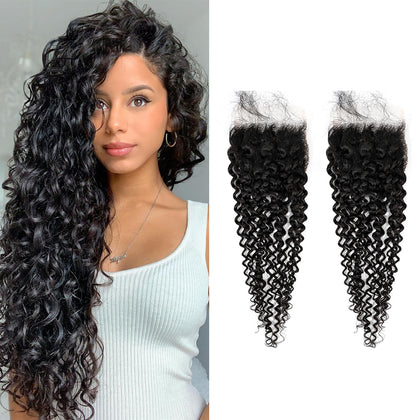 Hot Sale 100% Natural Raw Virgin Cambodian Kinky Curly Hair Bundles With Lace Closure