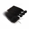 Best Selling Unprocessed Virgin Human Hair Closure Cuticle Aligned 3Bundles Straight Hair