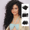 100% Human Hair Bundles Vigin Cuticle Aligned Curly Hair With Lace Closure