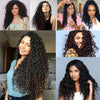 100% Human Hair Bundles Vigin Cuticle Aligned Curly Hair With Lace Closure