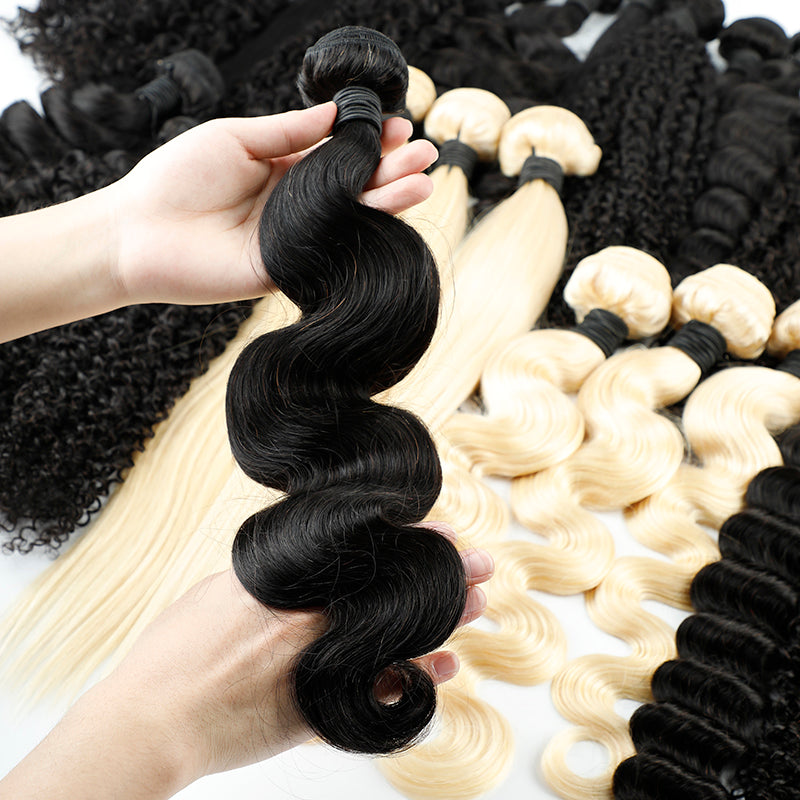 Factory Price Virgin Cuticle Aligned Human Body Wave Hair Extension