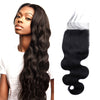 Hot Sale 100% Brazilian Human Hair  4*4 Body Wave Closure