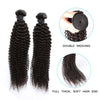 Large Stock Virgin Cuticle Aligned Double Weft 3 Bundles Kinky Curly Hair