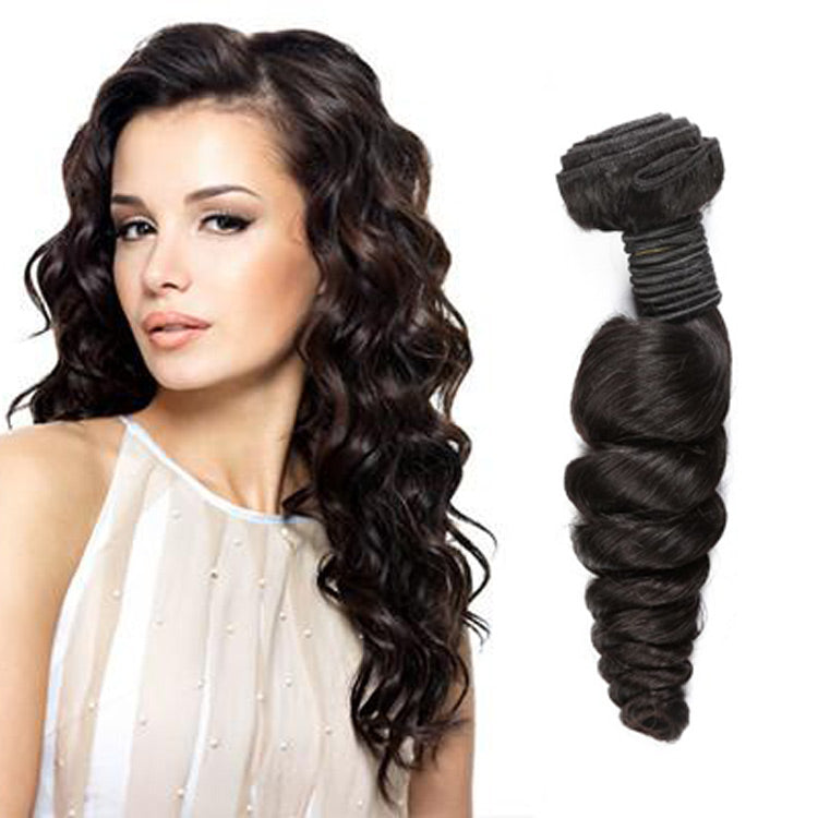 Justhairextension Factory Price Thick Ends Virgin Cuticle Aligned Human Loose Wave Hair