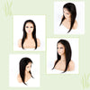 Thin Transparent 4*4 Swiss Lace Front Wig Straight Human Hair