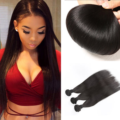 Justhairextension 10-30inch Unprocessed Straight Virgin Human Hair Bundles