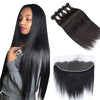 100% Virgin Hair Bundles With Silky Straight Hair Bundles With Frontal