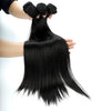 Brazilian Straight Human Hair Weave Bundle Deal Natural Black Remy Hair