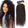 Large Stock Kinky Curly Brazilian Human Hair Bundles Double Weft Human Hair Extension