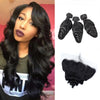 Brazilian Hair Bundles With Frontals Brazilian 13*4 Loose Wave Frontal