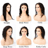 Body Wave Human Hair 4*4 Thin Transparent Swiss Lace Front Wig